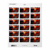 Herfstkleuren Etiket (Full Sheet)