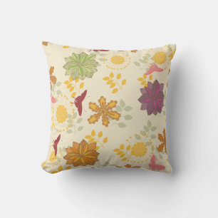 herfstkleuren Floral Sierkussen