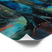 Herfstkleuren Forest Wall Art, Herfst Vibe Perfect Poster (Hoek)