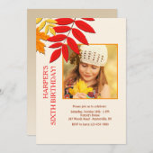 Herfstkleuren Foto Thanksgiving Kaart (Voorkant / Achterkant)