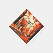 Herfstkleuren Friendsgiving Kunst Servet (Hoek)