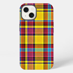 Herfstkleuren geruit tartan iPhone 13 hoesje