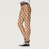 Herfstkleuren geruite leggingen leggings (Links)