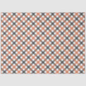 Herfstkleuren Gingham Tissuepapier (Voorkant)