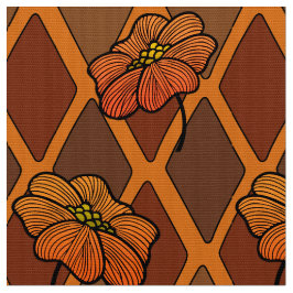 Herfstkleuren Harlekijn en Poppies Stof