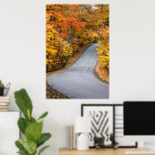 Herfstkleuren in Brown County State Park Poster (Thuiskantoor)