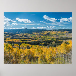 Herfstkleuren in Flat Tops Routt National Forest Poster