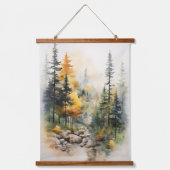Herfstkleuren in het Bossen Trees Path Hangend Wandkleed (Voorkant 2)