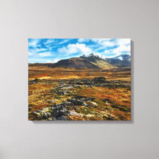 Herfstkleuren in het landschap canvas afdruk (Voorkant)