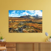 Herfstkleuren in het landschap canvas afdruk (Insitu (Woonkamer))