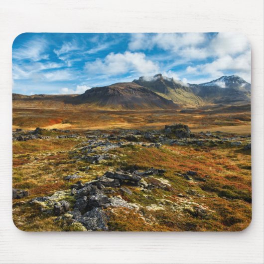 Herfstkleuren in het landschap muismat (Voorkant)