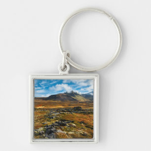 Herfstkleuren in het landschap sleutelhanger