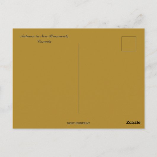 Herfstkleuren in New Brunswick, Canada Briefkaart (Achterkant)