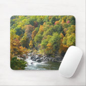 Herfstkleuren in Ohiopyle State Park Muismat (Met muis)