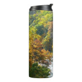 Herfstkleuren in Ohiopyle State Park Thermosbeker (Gedraaid links)