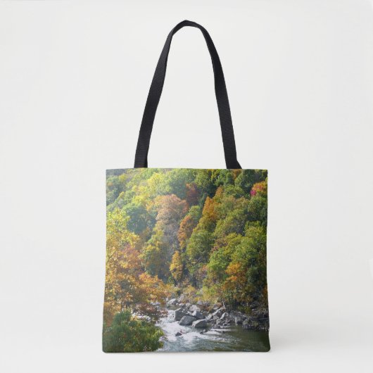 Herfstkleuren in Ohiopyle State Park Tote Bag (Voorkant)