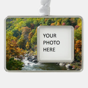 Herfstkleuren in Ohiopyle State Park Verzilverd Omlijst Ornament