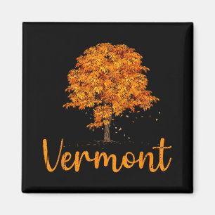 Herfstkleuren in Vermont, New England, Boom bladva Magneet