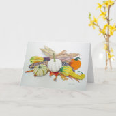 Herfstkleuren Kaart (Gele Bloem)