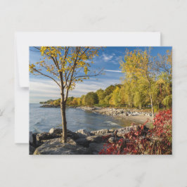 Herfstkleuren, Kust van Lake Ontario, Canada Briefkaart