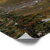 Herfstkleuren Landschap van Mount Rainier Poster (Hoek)