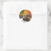 Herfstkleuren langs Bishop Creek, CA Ronde Sticker (Tas)