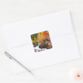 Herfstkleuren langs Bishop Creek, CA Vierkante Sticker (Envelop)