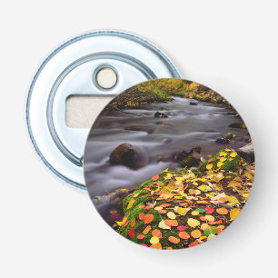 Herfstkleuren langs McGee Creek Button Flesopener