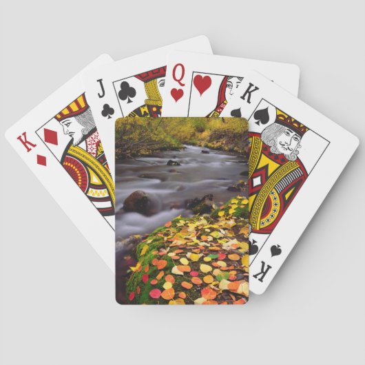 Herfstkleuren langs McGee Creek Speelkaarten (Achterkant)