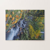 Herfstkleuren langs Starvation Creek Falls Legpuzzel (Horizontaal)