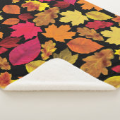 Herfstkleuren laten zacht achter sherpa deken (3/4)