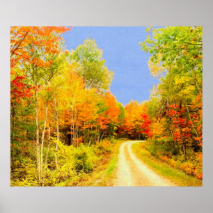 Herfstkleuren Maine Poster