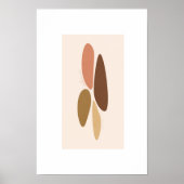 Herfstkleuren/minimalistisch abstract poster (Voorkant)