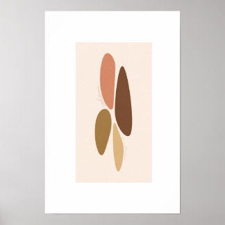 Herfstkleuren/minimalistisch abstract poster