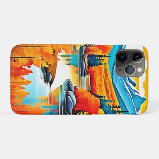 Herfstkleuren Mountain Uitzicht Case-Mate iPhone Case (Achterkant (horizontaal))