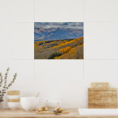 Herfstkleuren op Espenbosjes Poster (Keuken)