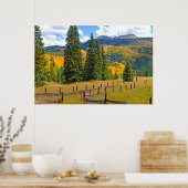 Herfstkleuren op het platteland poster (Keuken)
