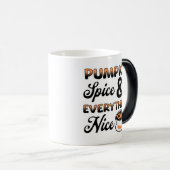 Herfstkleuren | Pompoenkruid en alles leuk Magische Mok (Voorkant rechts)