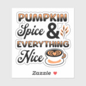 Herfstkleuren | Pompoenkruid en alles leuk Sticker (Vel)