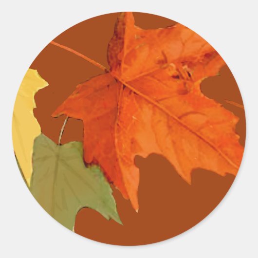 Herfstkleuren Sticker (Voorkant)