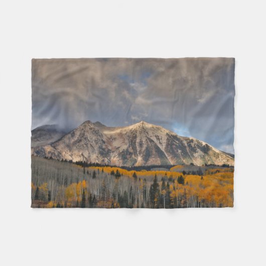 Herfstkleuren van Espen, Keebler Pass Fleece Deken (Voorkant (Horizontaal))