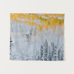Herfstkleuren van Espen Rocky Mountains, Colorad Wandkleed