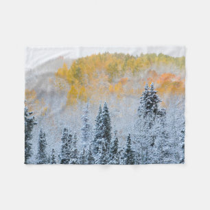 Herfstkleuren van Espen & Verse Sneeuw Keebler Pas Fleece Deken