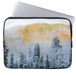 Herfstkleuren van Espen & Verse Sneeuw Keebler Pas Laptop Sleeve