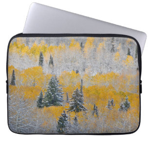 Herfstkleuren van Espen & Verse Sneeuw Keebler Pas Laptop Sleeve