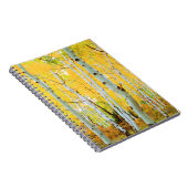 Herfstkleuren van Espenbomen 1 Notitieboek (Rechterzijde)