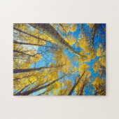 Herfstkleuren van Espenbomen 2 Legpuzzel (Horizontaal)