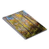 Herfstkleuren van Espenbomen 5 Notitieboek (Rechterzijde)