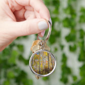 Herfstkleuren van Espenbomen 5 Sleutelhanger (Hand)