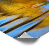 Herfstkleuren weerspiegeld in Rush Creek Poster (Hoek)